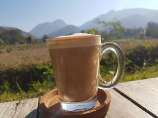 Mein Cafe am Morgen
